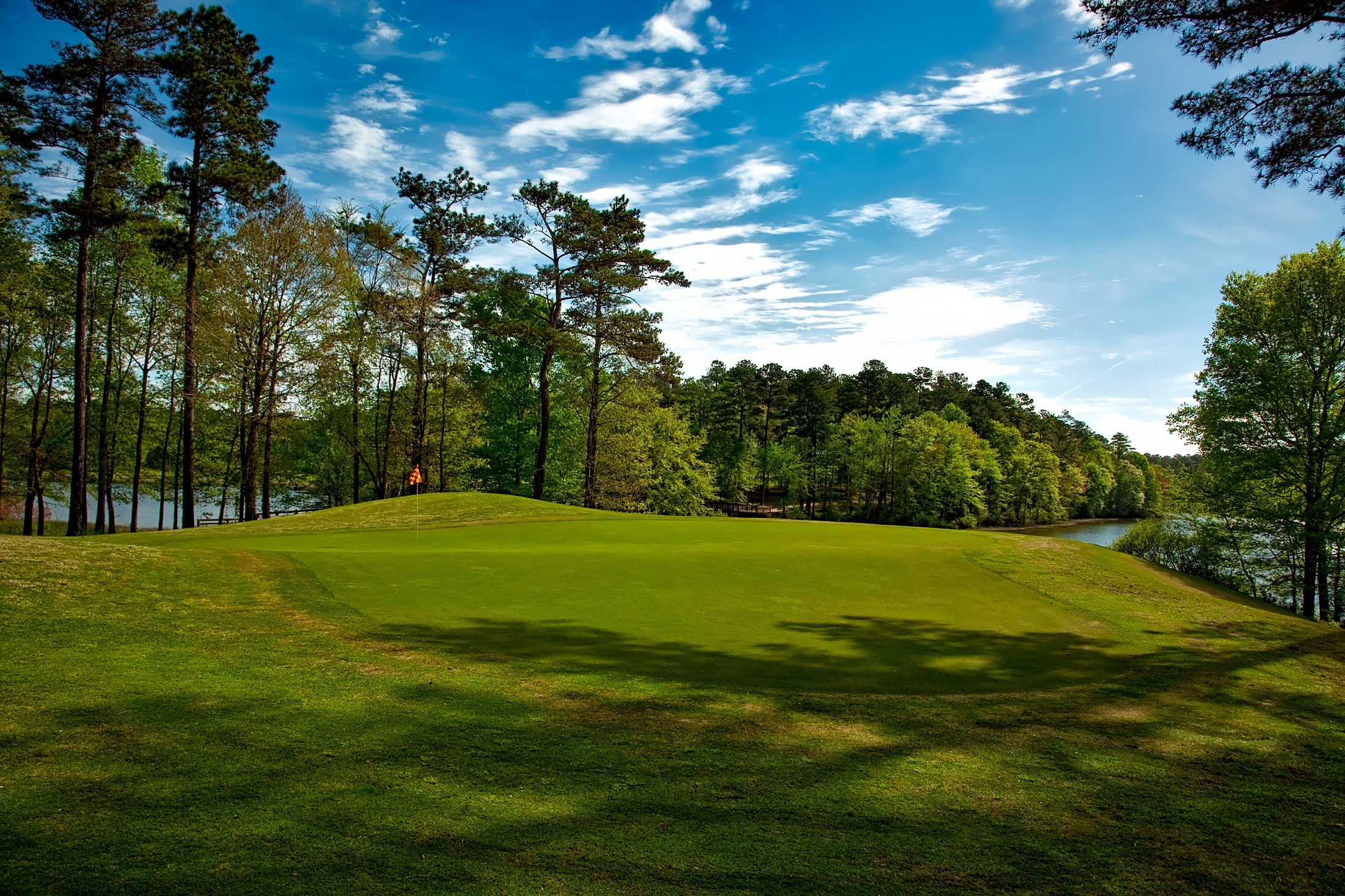 Image of Green with Flag